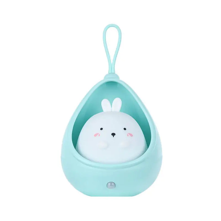 Animal Night Light - PurrLight-Blue-Rabbit-Nora Luxe