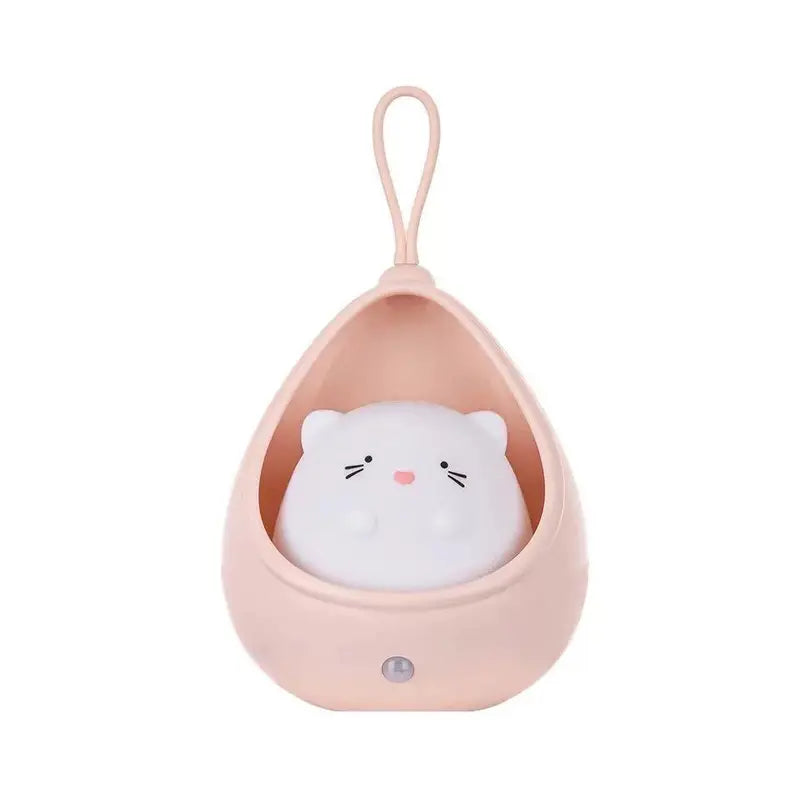 Animal Night Light - PurrLight-Pink-Kitten-Nora Luxe