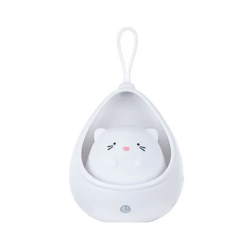 Animal Night Light - PurrLight-White-Kitten-Nora Luxe