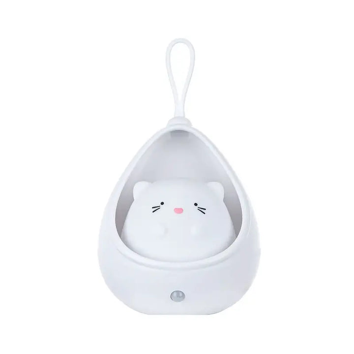 Animal Night Light - PurrLight-White-Kitten-Nora Luxe