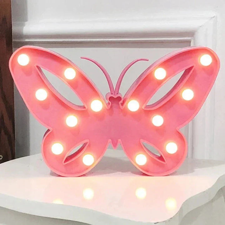Animal Table Lamp - WildGlow-Butterfly-Nora Luxe