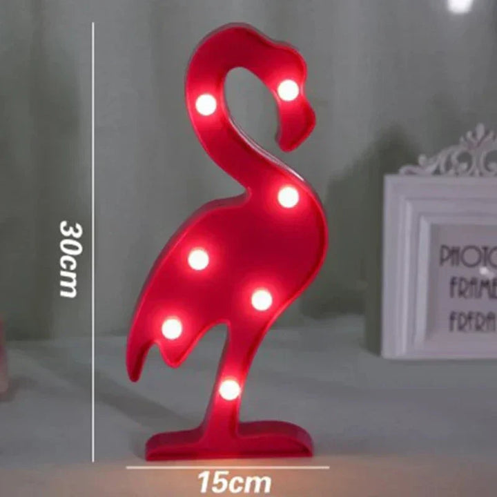 Animal Table Lamp - WildGlow-Flamingo-Nora Luxe