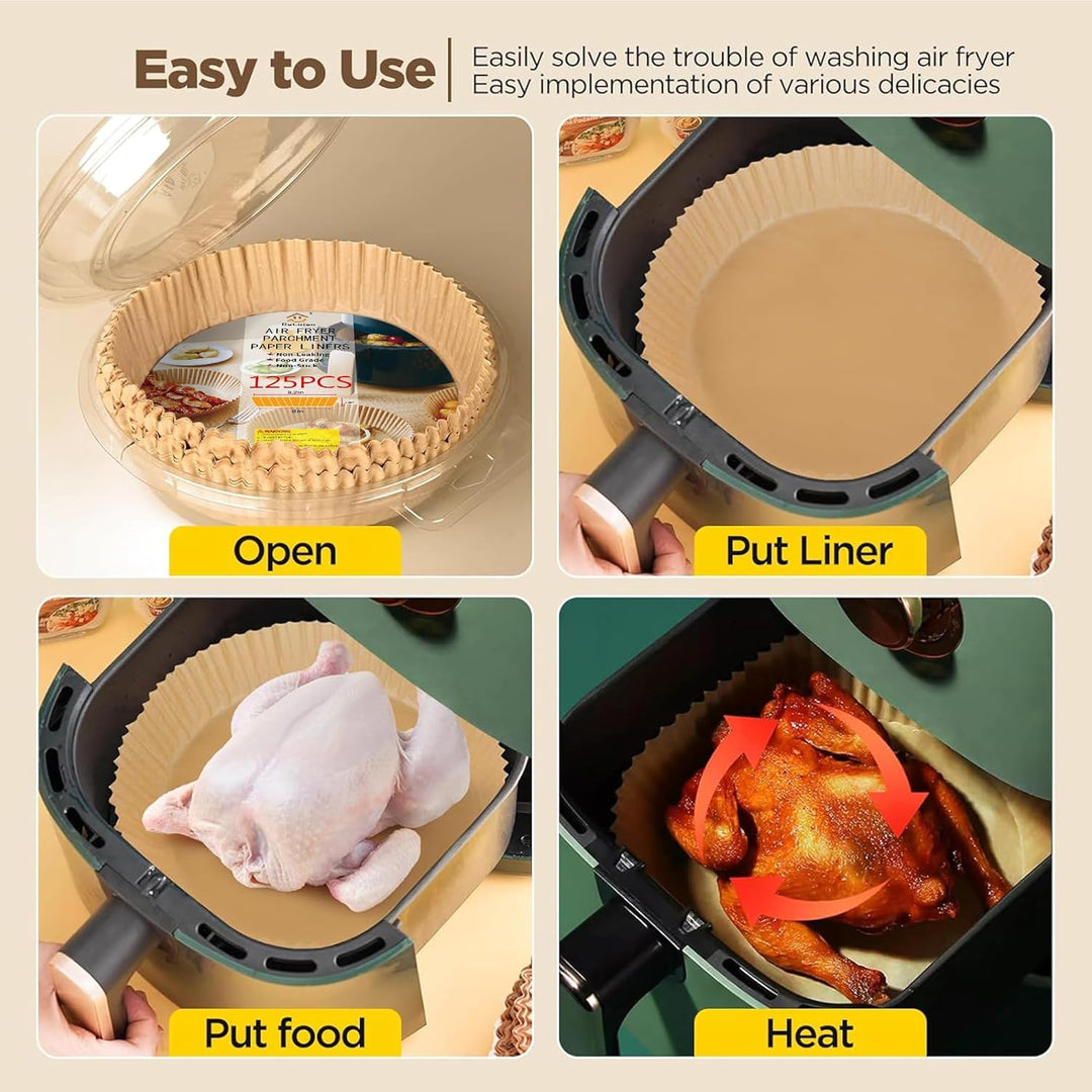 Anti-adhesive Disposable Air Fryer Liners - EasyCrisp-Square-Nora Luxe