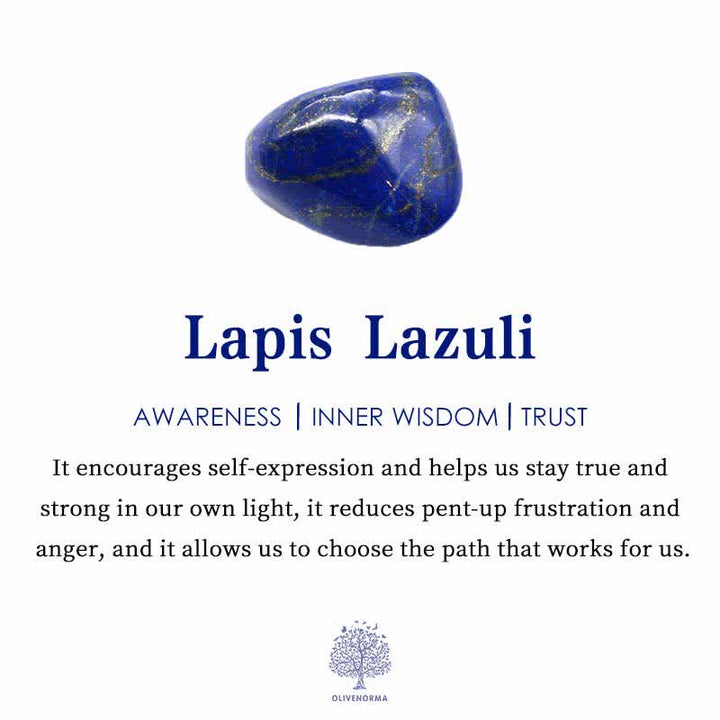 Anti-Anxiety Amethyst, Lepidolite and Lapis Lazuli Bracelet - Aurora-Nora Luxe
