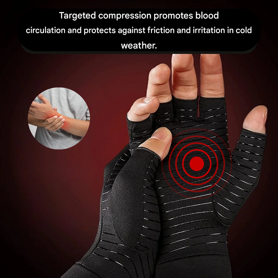 Anti-Arthritis Compression Gloves - ThermaFlex-1x Pair (+1 Free)-S-Nora Luxe
