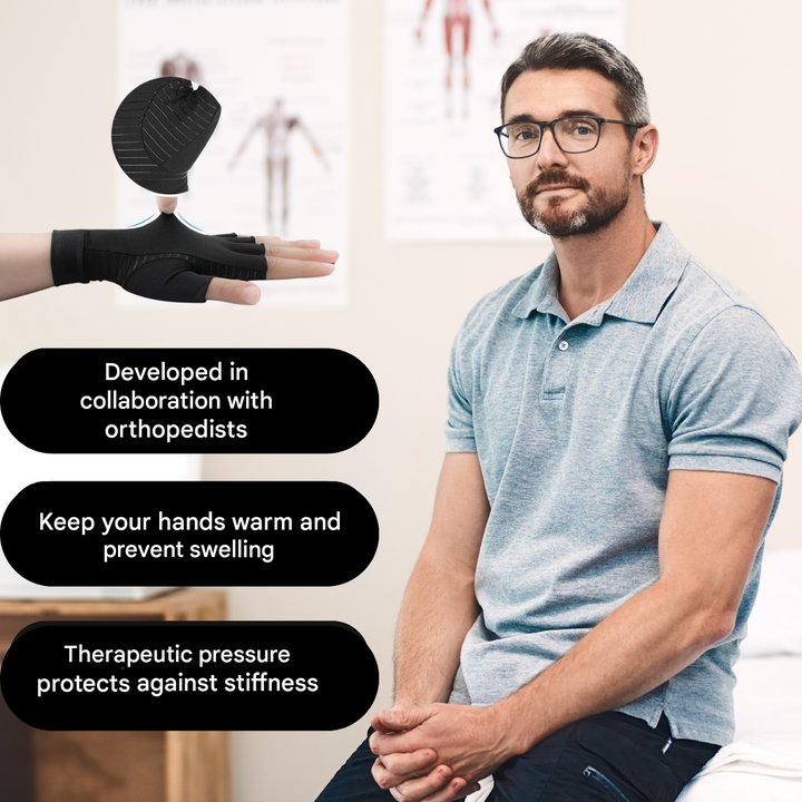 Anti-Arthritis Compression Gloves - ThermaFlex-1x Pair (+1 Free)-S-Nora Luxe