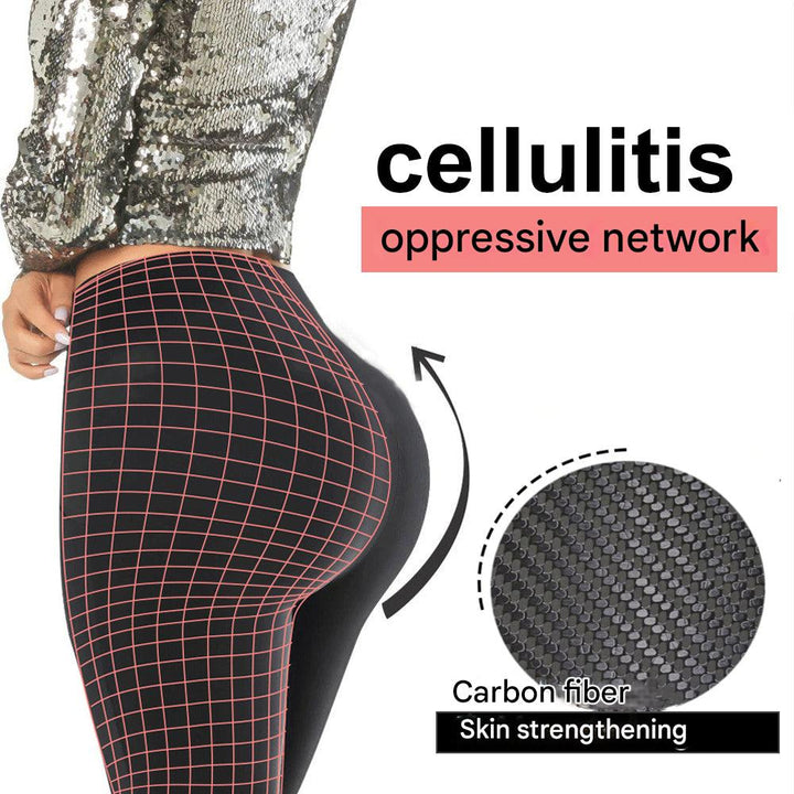 Anti-Cellulite Compression Leggings for Women - SculptFit-Black-S-Nora Luxe