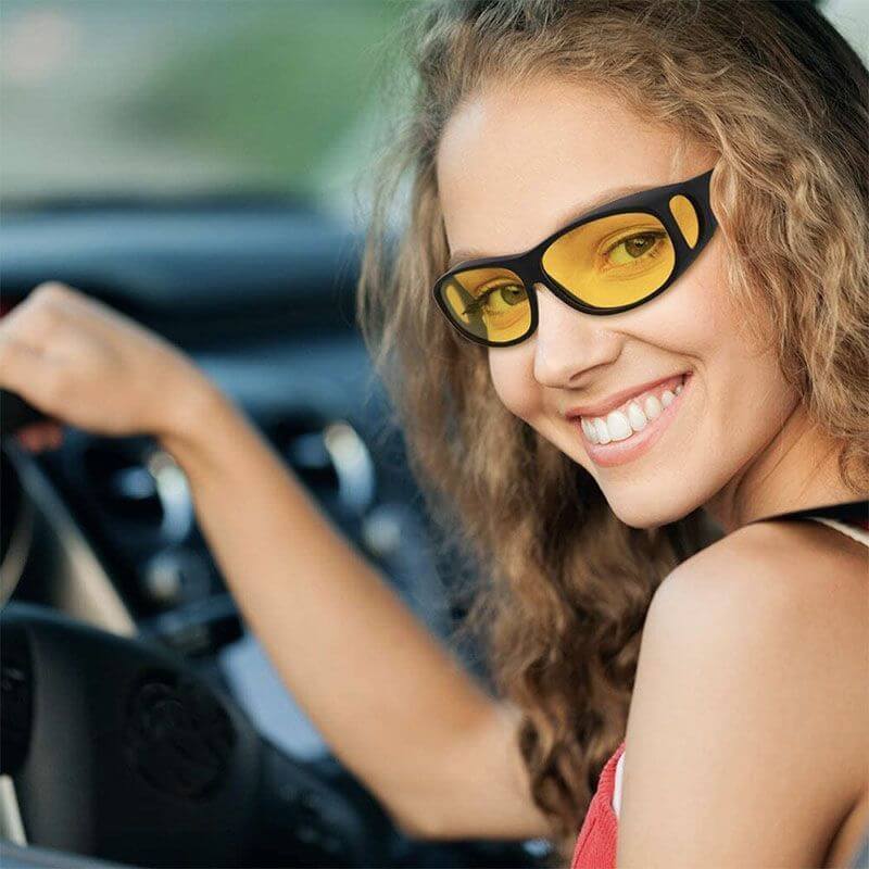 Anti-reflective Night Vision Glasses - NightGuard-Yellow-Nora Luxe