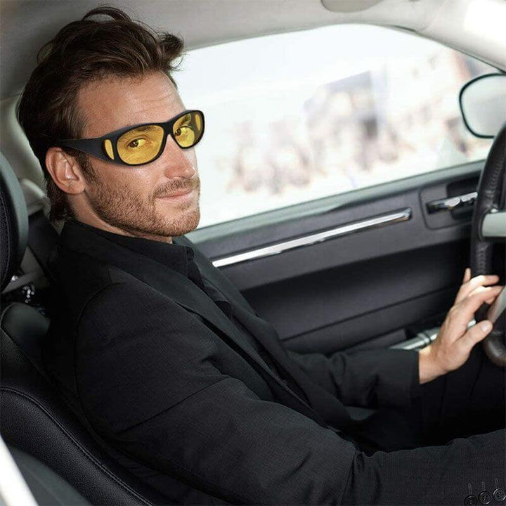 Anti-reflective Night Vision Glasses - NightGuard-Yellow-Nora Luxe
