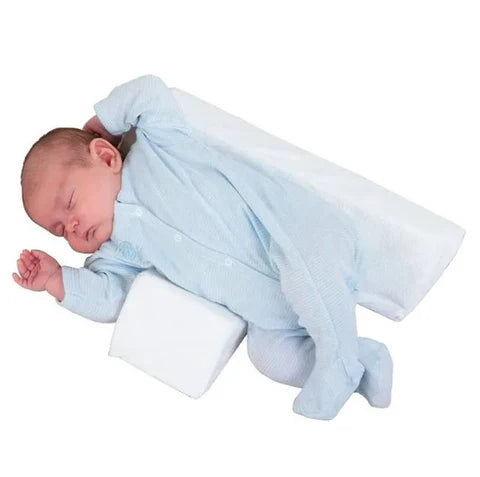 Anti-Roll Adjustable Baby Pillow – Cudlo-White-The Livary