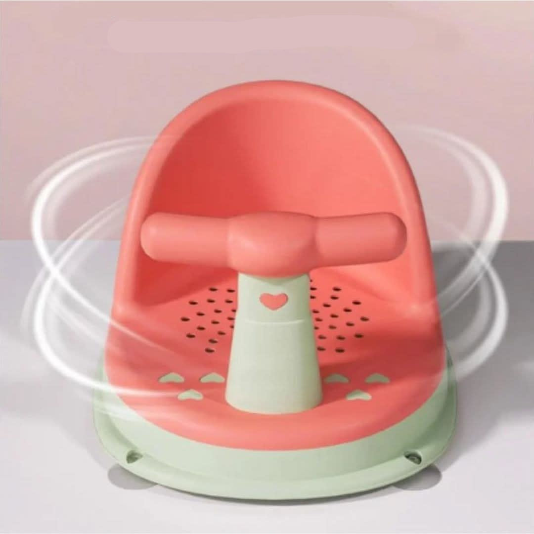 Anti-slip Baby Bath Seat for Safe Bath Time Comfort - Bubblie-Pink Green-The Livary