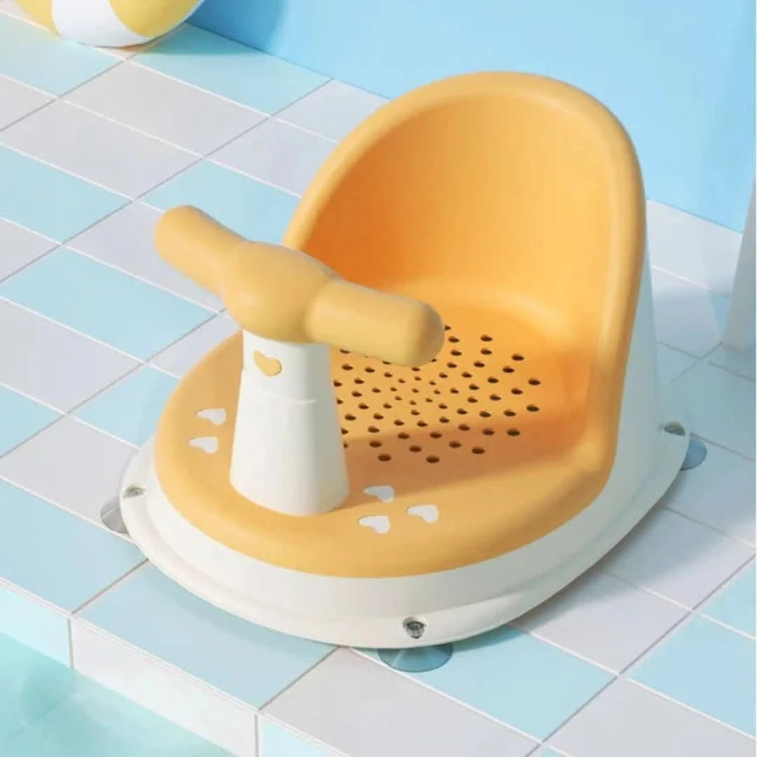 Anti-slip Baby Bath Seat for Safe Bath Time Comfort - Bubblie-Yellow-The Livary