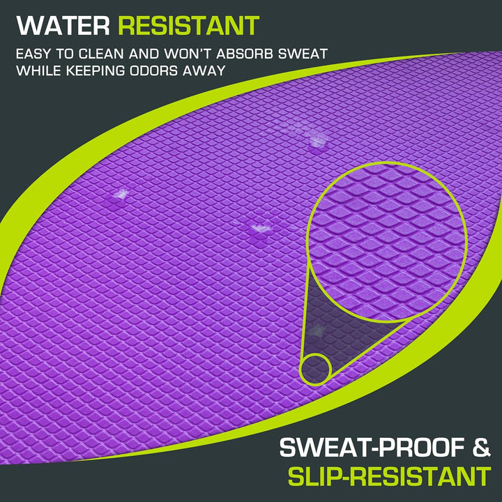 Anti-slip Balance Mat – Padded Foam Mat-L – 15.75 × 12.60 in-Black-Nora Luxe