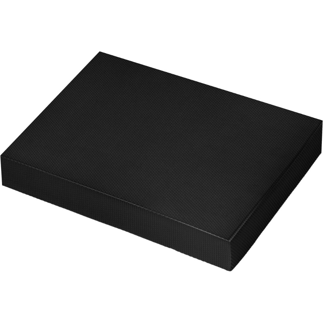 Anti-slip Balance Mat – Padded Foam Mat-L – 15.75 × 12.60 in-Black-Nora Luxe