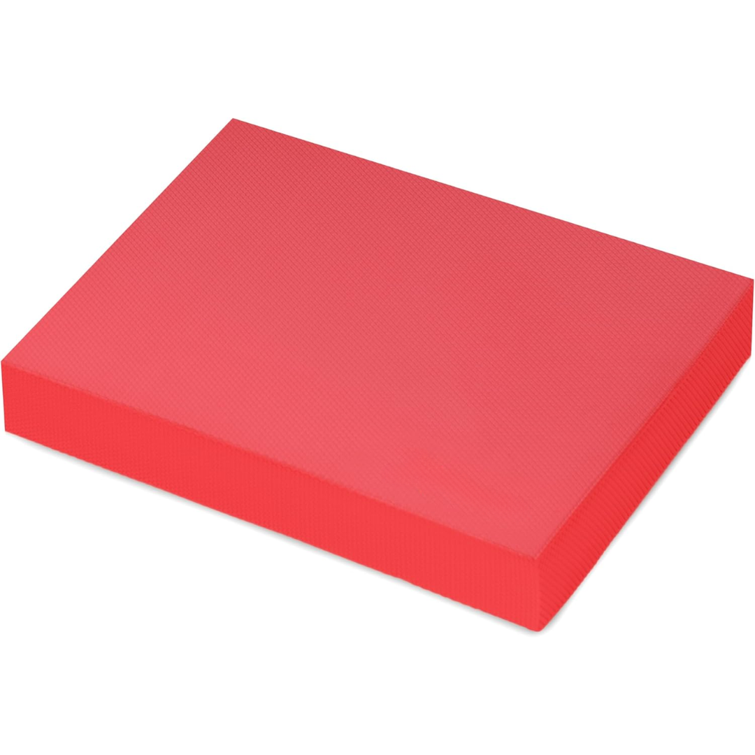 Anti-slip Balance Mat – Padded Foam Mat-L – 15.75 × 12.60 in-Red-Nora Luxe