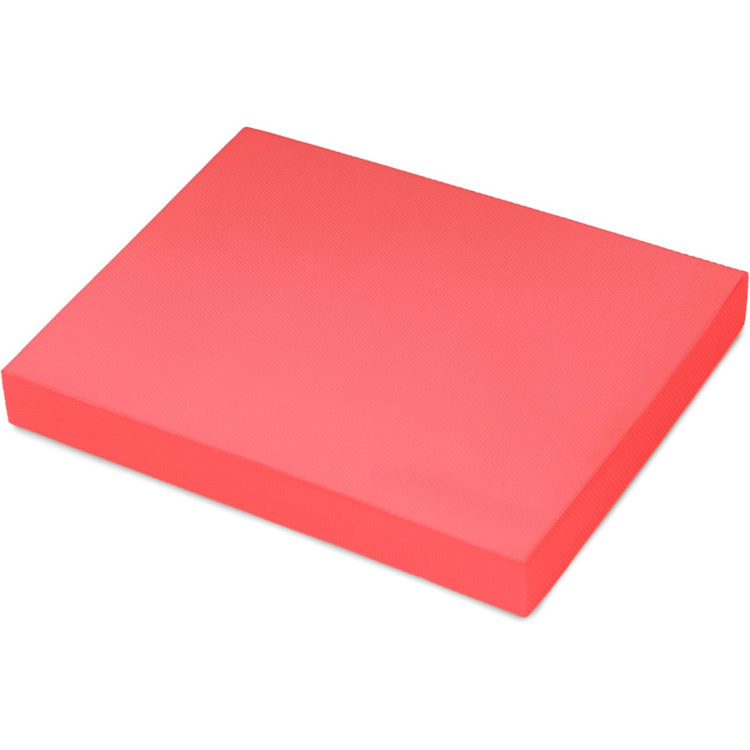 Anti-slip Balance Mat – Padded Foam Mat-XL – 18.50 × 14.96 in-Red-Nora Luxe