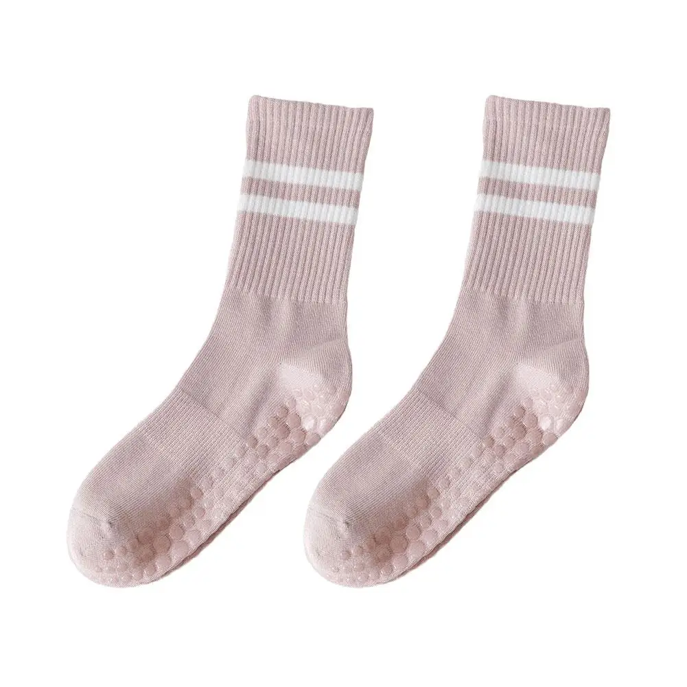 Anti-slip Mid-Tube Sports Socks for Fitness and Yoga - GripFit-Pink-Nora Luxe