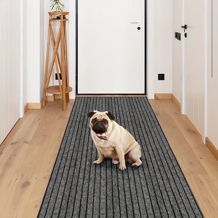 Anti-slip & Washable Runner for Indoor and Outdoor - GripLuxe-Dark gray-23.62 in × 59.06 in-Nora Luxe