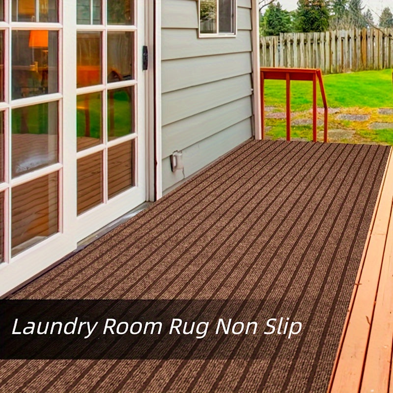 Anti-slip & Washable Runner for Indoor and Outdoor - GripLuxe-Dark gray-23.62 in × 59.06 in-Nora Luxe