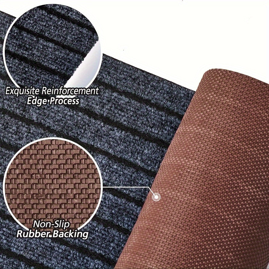 Anti-slip & Washable Runner for Indoor and Outdoor - GripLuxe-Dark gray-23.62 in × 59.06 in-Nora Luxe