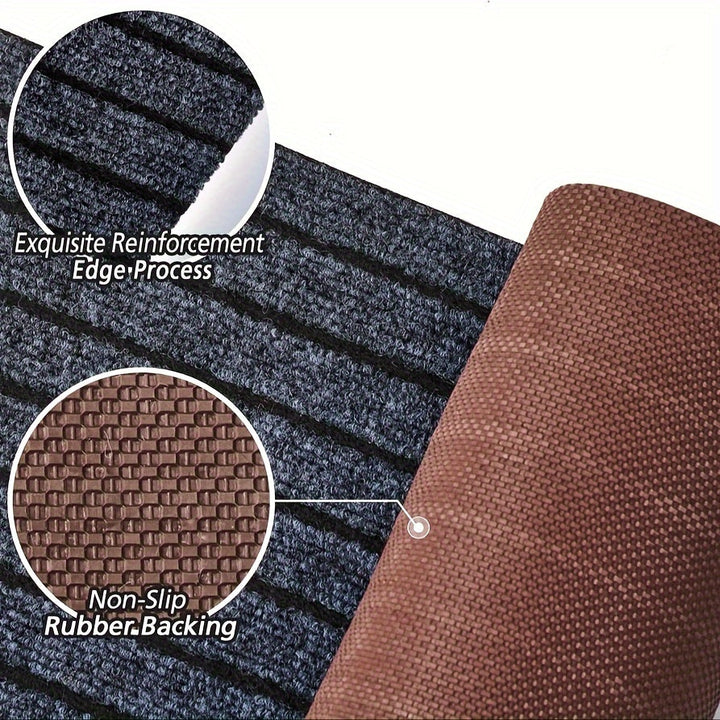 Anti-slip & Washable Runner for Indoor and Outdoor - GripLuxe-Dark gray-23.62 in × 59.06 in-Nora Luxe