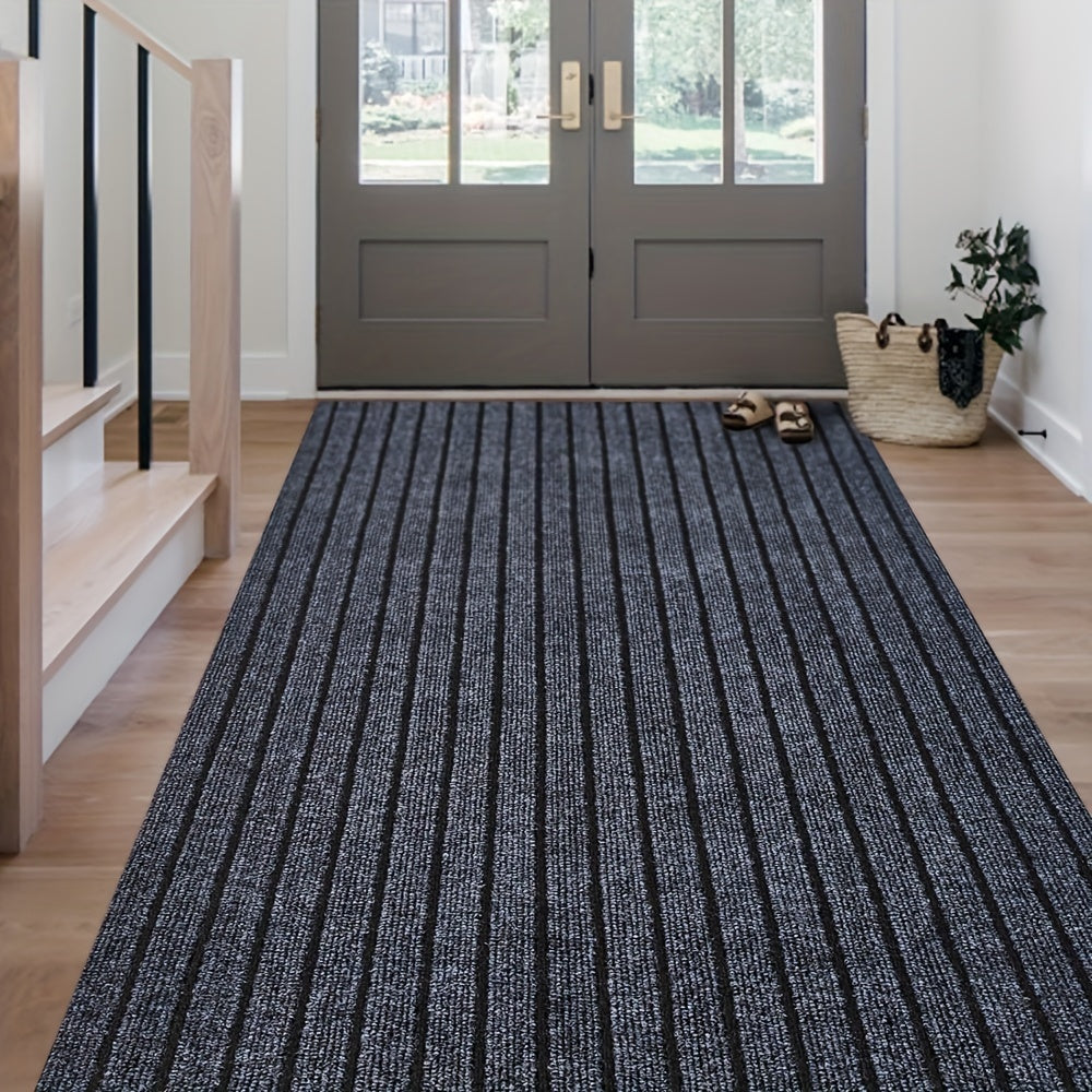 Anti-slip & Washable Runner for Indoor and Outdoor - GripLuxe-Dark gray-23.62 in × 59.06 in-Nora Luxe