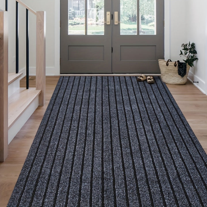 Anti-slip & Washable Runner for Indoor and Outdoor - GripLuxe-Dark gray-23.62 in × 59.06 in-Nora Luxe