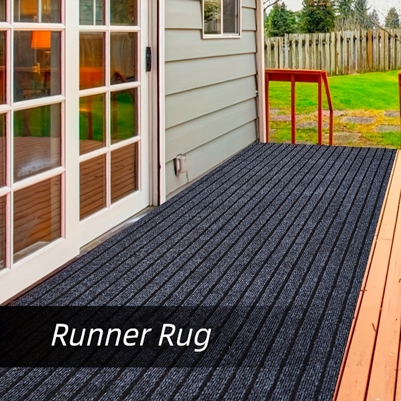 Anti-slip & Washable Runner for Indoor and Outdoor - GripLuxe-Dark gray-23.62 in × 59.06 in-Nora Luxe