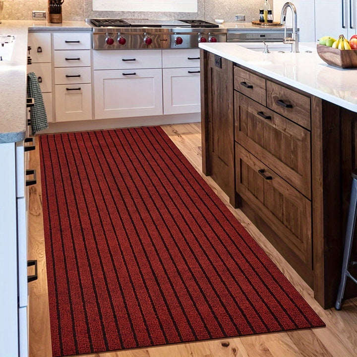 Anti-slip & Washable Runner for Indoor and Outdoor - GripLuxe-Red-23.62 in × 59.06 in-Nora Luxe