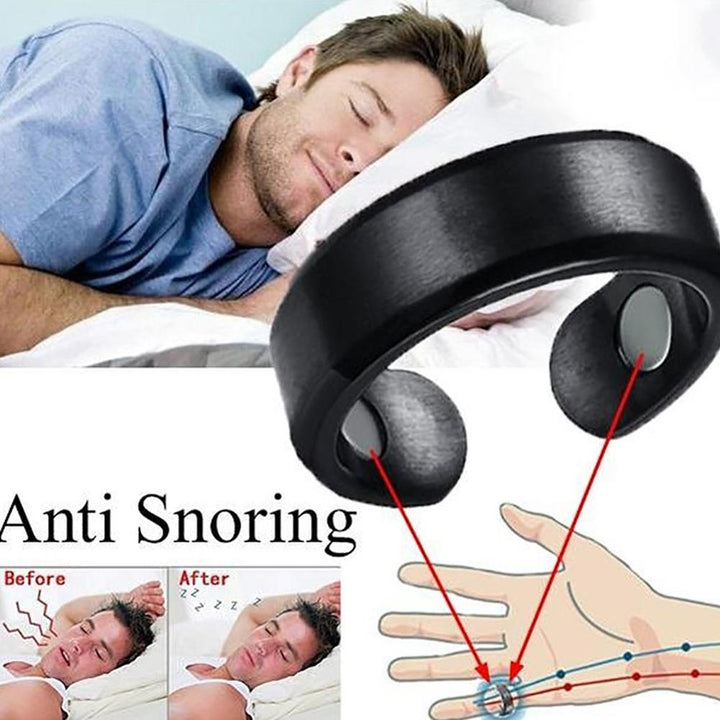 Anti-Snore Ring with Magnetic Therapy - StopSnore-Gold-Nora Luxe