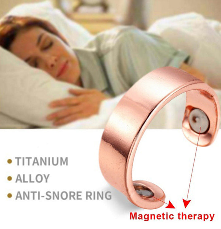 Anti-Snore Ring with Magnetic Therapy - StopSnore-Gold-Nora Luxe