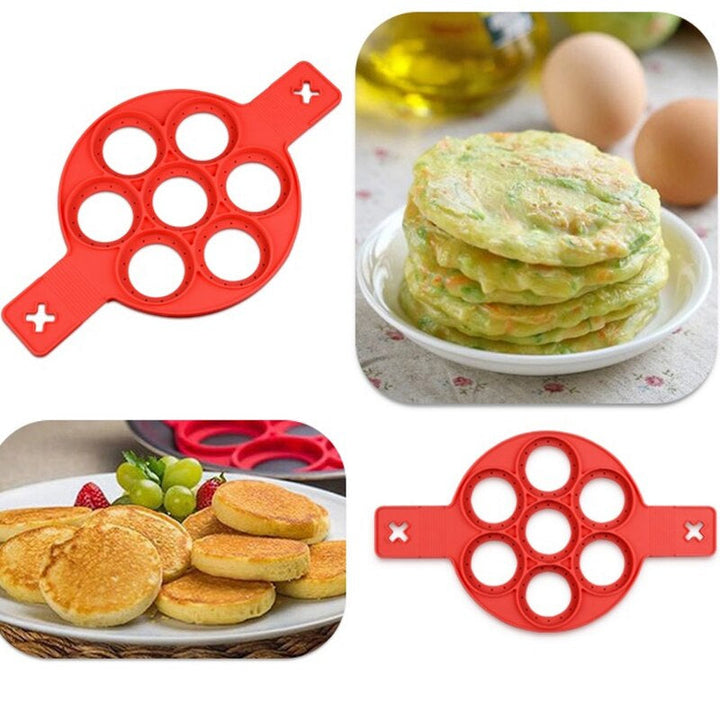 Anti-stick Pancake Pan - FlipMaster-Red-Circle-Nora Luxe