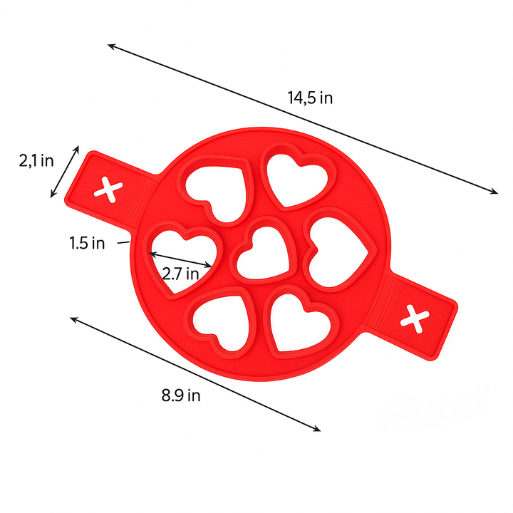 Anti-stick Pancake Pan - FlipMaster-Red-Circle-Nora Luxe