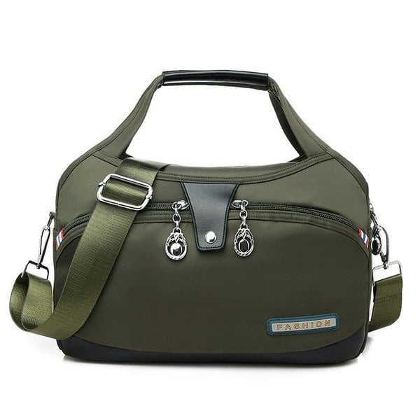 Anti-theft Crossbody Handbag for Women - Lynn-Olive green-Nora Luxe
