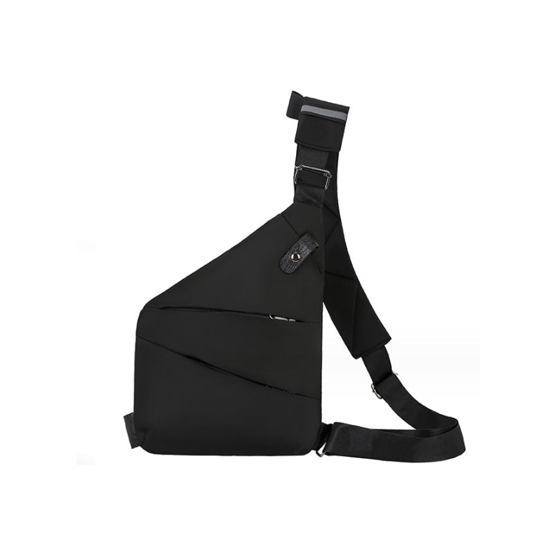 Anti-Theft Shoulder Bag - TravelSafe-Right-handed-Black-Nora Luxe