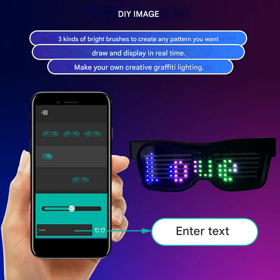 App-Programmable LED Party Glasses - GlowBeat-The Livary