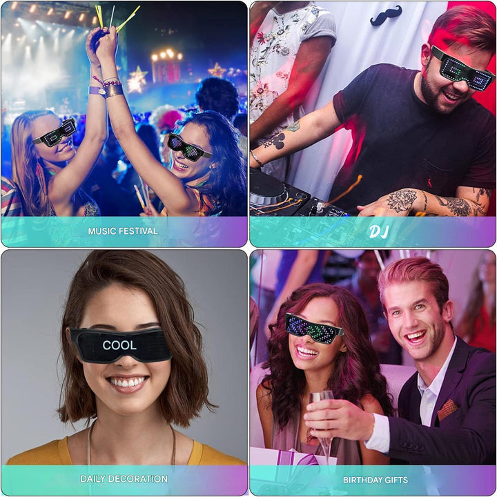 App-Programmable LED Party Glasses - GlowBeat-The Livary