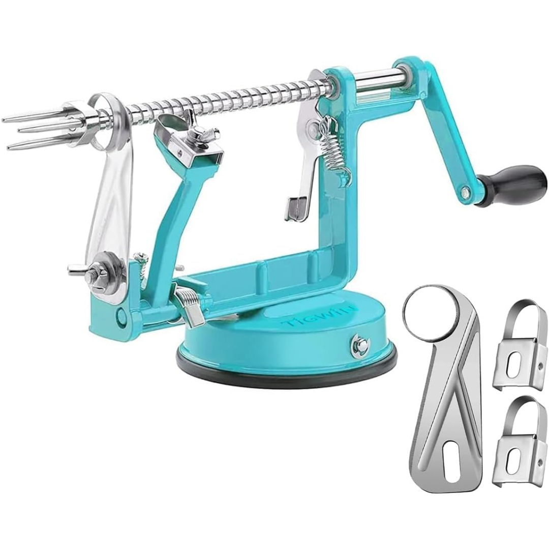 Apple Schiller & Cutter with Suction Cup - CoreSlicer-Blue-Nora Luxe