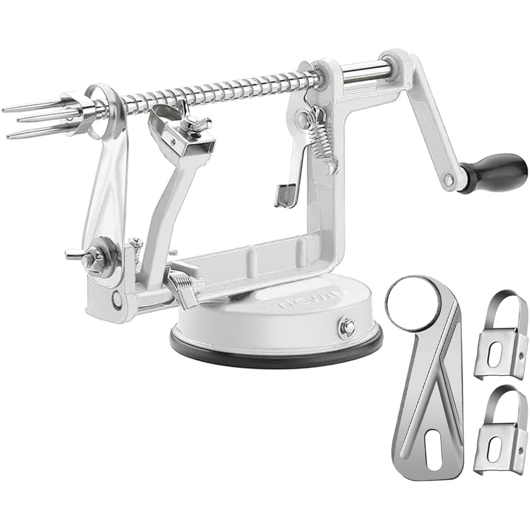 Apple Schiller & Cutter with Suction Cup - CoreSlicer-Wit-Nora Luxe
