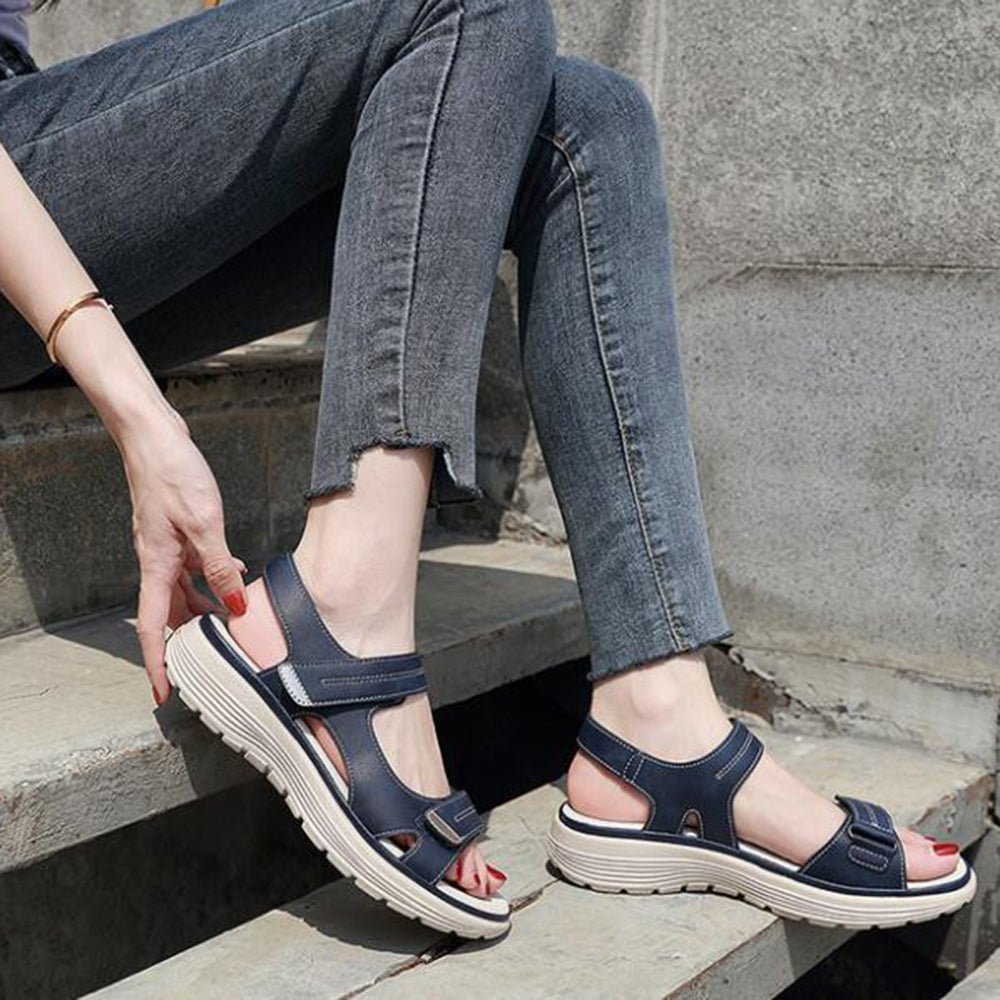 Arch Support Sandals | Orthopedic Comfort-Black-3.5-Nora Luxe