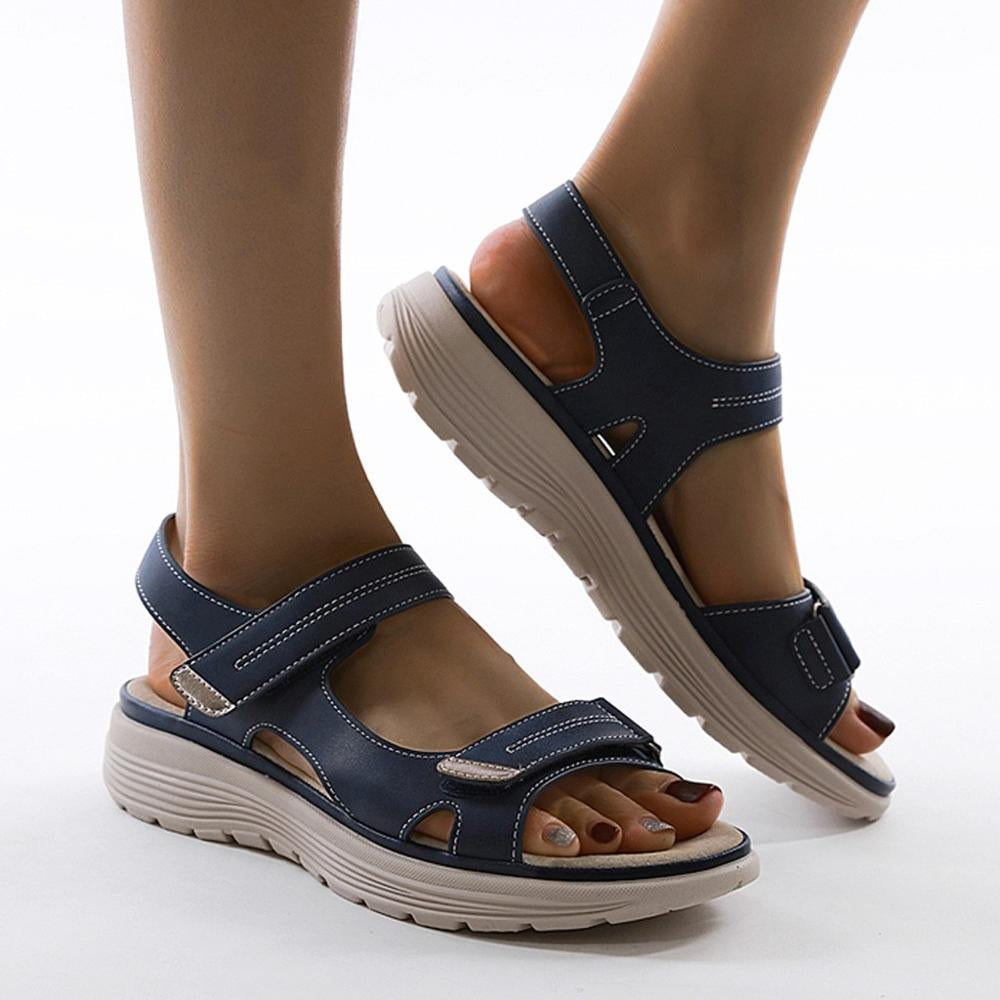Arch Support Sandals | Orthopedic Comfort-Black-3.5-Nora Luxe