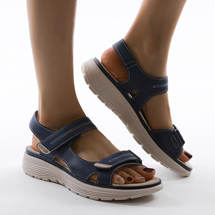 Arch Support Sandals | Orthopedic Comfort-Black-3.5-Nora Luxe
