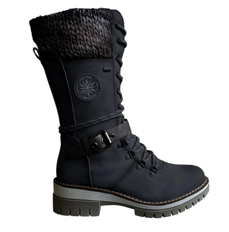 ArcticStride Winter Boot | Women's Orthopedic Knee-High Boots-Black-6-Nora Luxe