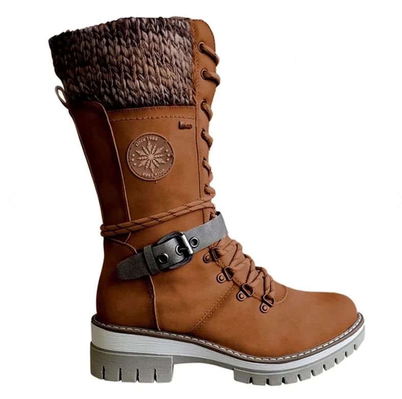 ArcticStride Winter Boot | Women's Orthopedic Knee-High Boots-Brown-6-Nora Luxe