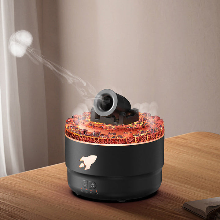 Aroma Diffuser and Humidifier with Night Lamp - LavaGlow-Black-Nora Luxe