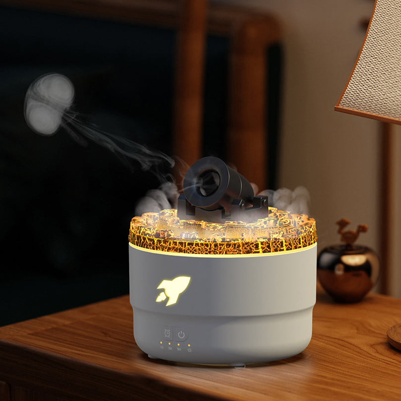 Aroma Diffuser and Humidifier with Night Lamp - LavaGlow-White-Nora Luxe