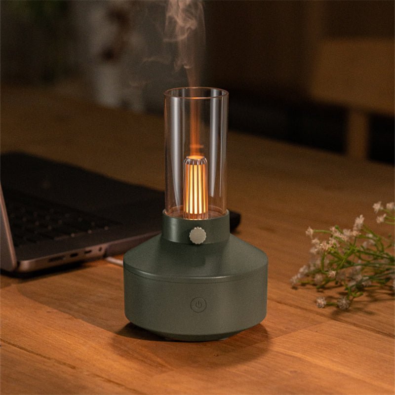 Aromatherapy Diffuser with Night Light - GlowMist-Black-Nora Luxe