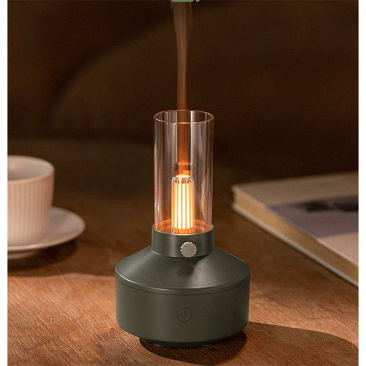 Aromatherapy Diffuser with Night Light - GlowMist-Black-Nora Luxe
