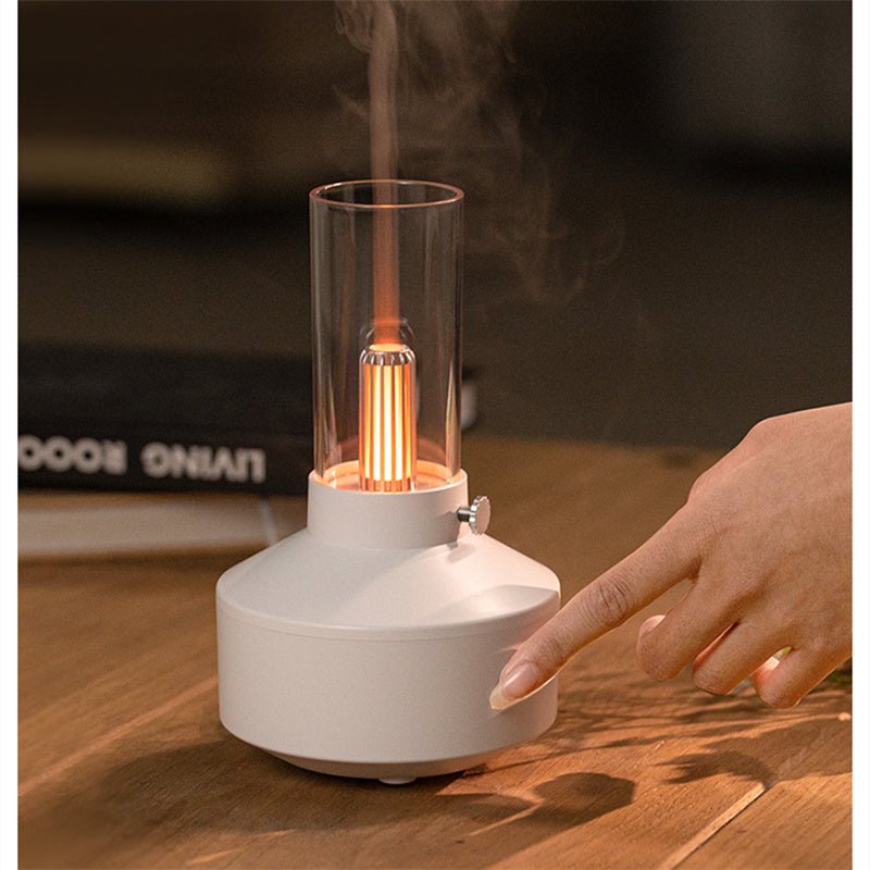 Aromatherapy Diffuser with Night Light - GlowMist-Black-Nora Luxe