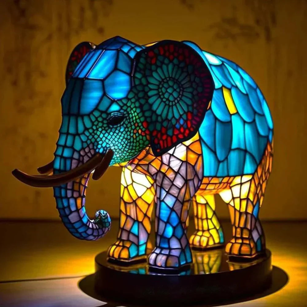 Artistic Lamp - VitraFauna-ELEPHANT-5.90 in-Nora Luxe
